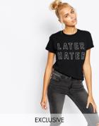 Adolescent Later Hater T-shirt - Black