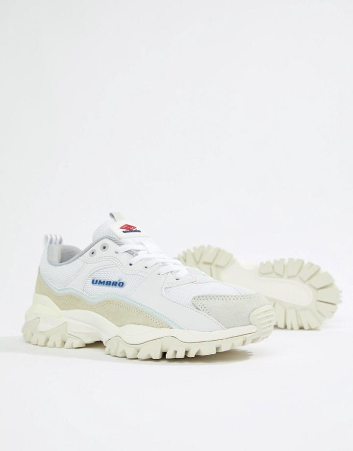 Umbro Bumpy Sneakers In White - White