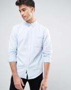 Pull & Bear Oxford Shirt In Sky Blue In Regular Fit - Blue