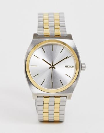 Nixon A0451 Time Teller Bracelet Watch In Mixed Metal-silver