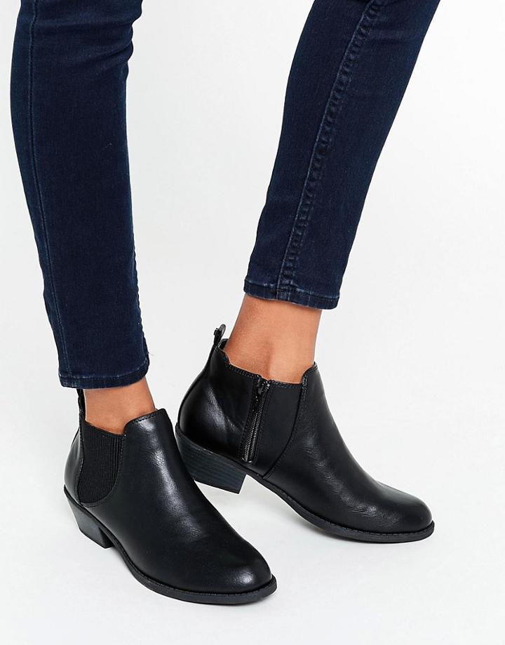Head Over Heels By Dune Piro Black Chelsea Boots - Black