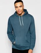 Asos Hoodie In Teal - Blue