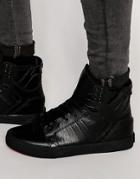 Supra Skytop Classics Leather Sneakers - Black