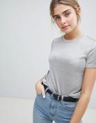 Jdy Frederikke Metallic T-shirt - Silver