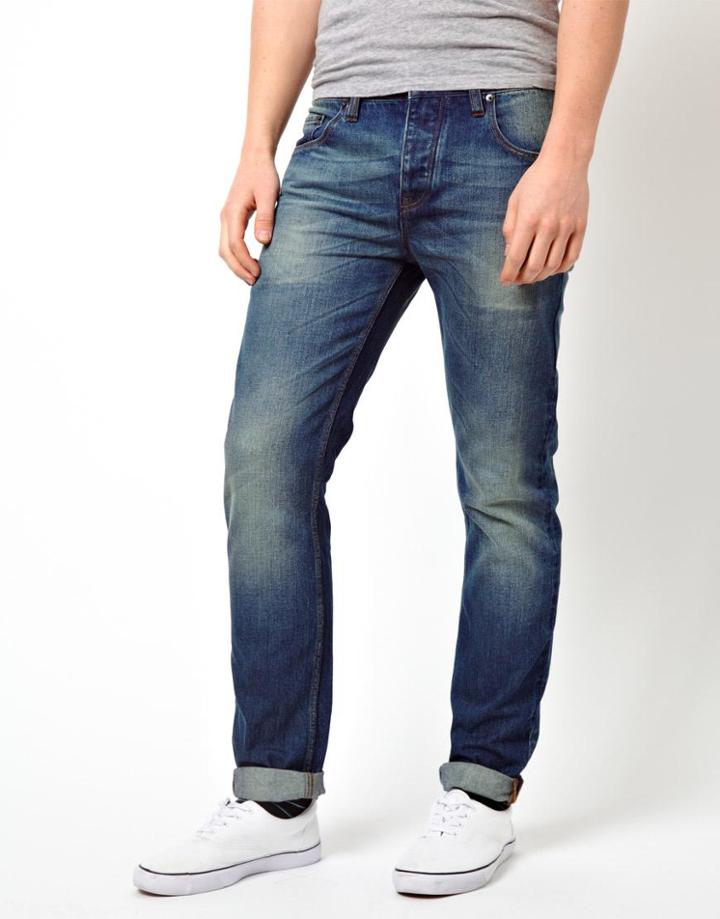Asos Slim Jean In Mid Wash