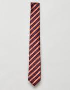 Gianni Feraud Stripe Tie - Red