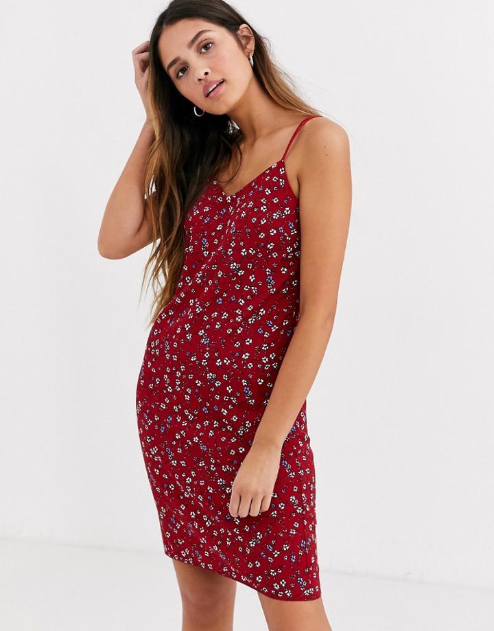 Daisy Street 90's Cami Mini Dress In Vintage Floral