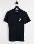 True Religion Logo Crew Neck T-shirt-black