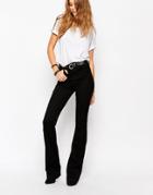 Blank Nyc Clean Wide Leg Flare Jeans - Black