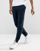 Abercrombie & Fitch Zip Hem Joggers Black Label Tapered Fit In Navy - Navy