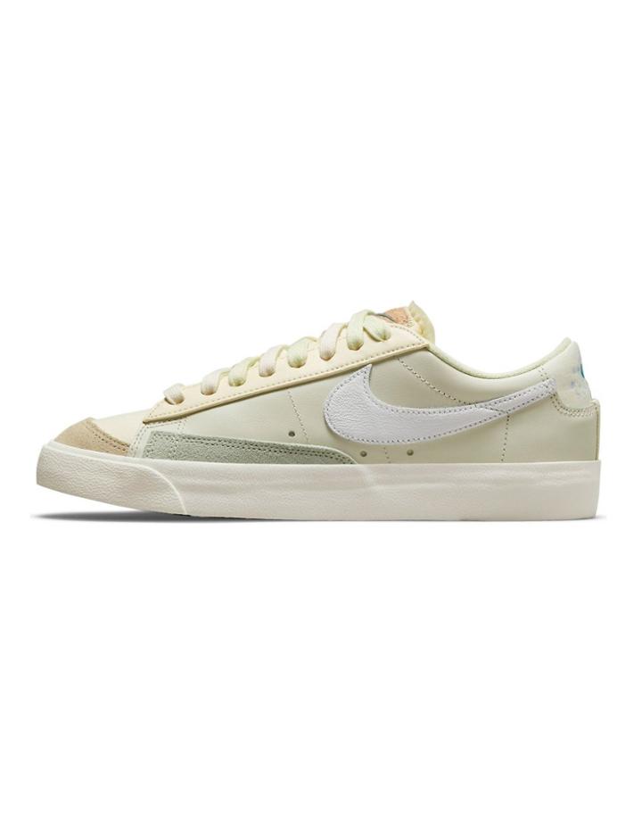 Nike Blazer Low Sneakers In Sea Glass/white Sail