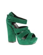 Kg Hot Strappy Platform Sandals - Green