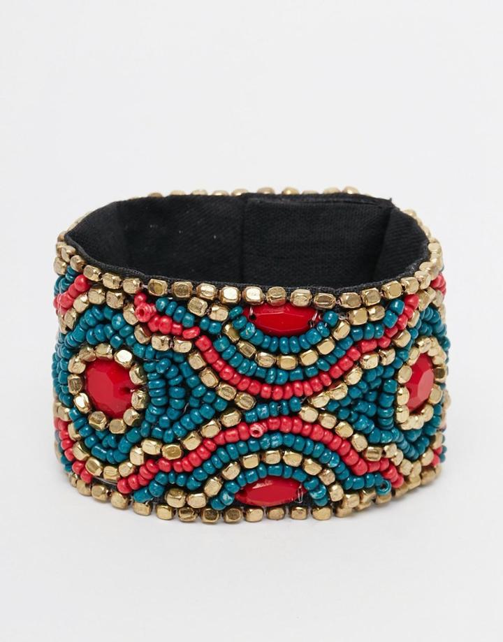 Raga Beaded Bracelet - Red