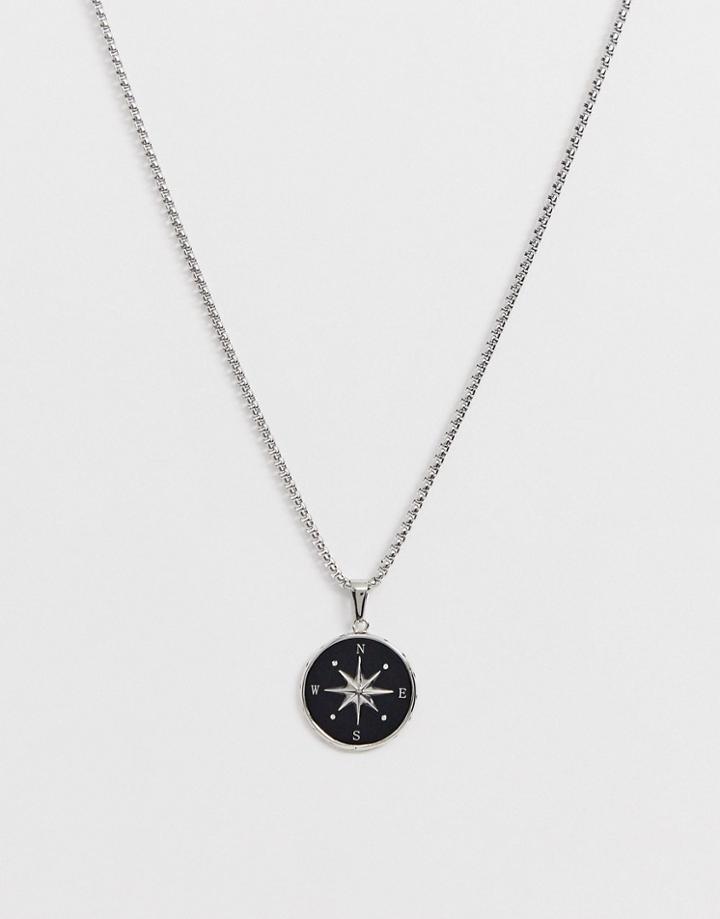 Seven London Direction Pendant In Silver