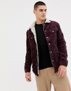 Nudie Jeans Co Lenny Wide Cord Jacket - Purple