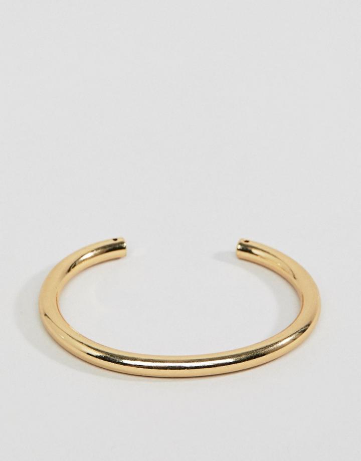 Pilgrim Gold Plated Structured Bar Bracelet - Gold