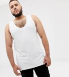 Asos Design Plus Organic Tank In White