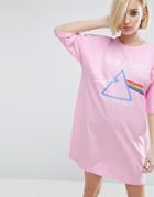 Asos Pink Floyd T-shirt Dress - Pink
