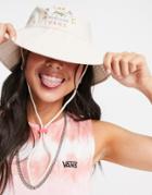 Vans Retro Retirement Bucket Hat In Cream-white