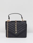 Yoki Fashion Quilted Should Bag With Chain Detail - Black