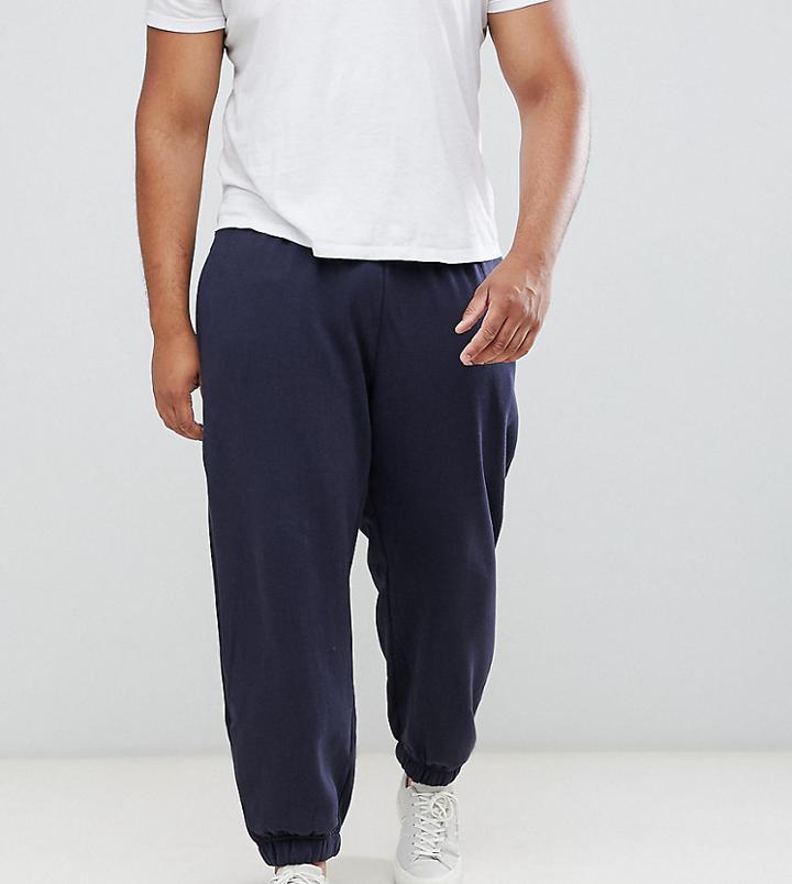 Badrhino Big Joggers In Navy - Navy