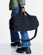 Topshop Sustainable Nylon Bowler Bag In Black