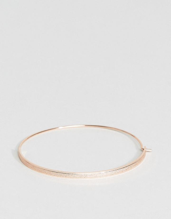 Asos Fine Bar Bangle Bracelet - Copper