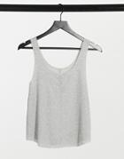 Nike Training Dry Fit Tank In Gray-white