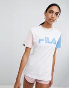 Fila Overszed T-shirt In Color Block - Multi