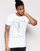 Asos Muscle T-shirt With Budapest Print In White - White