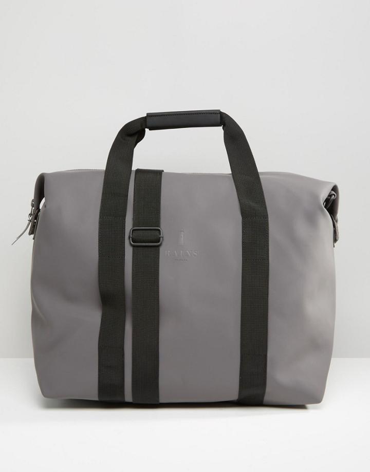 Rains Zip Bag In Grey - Gray