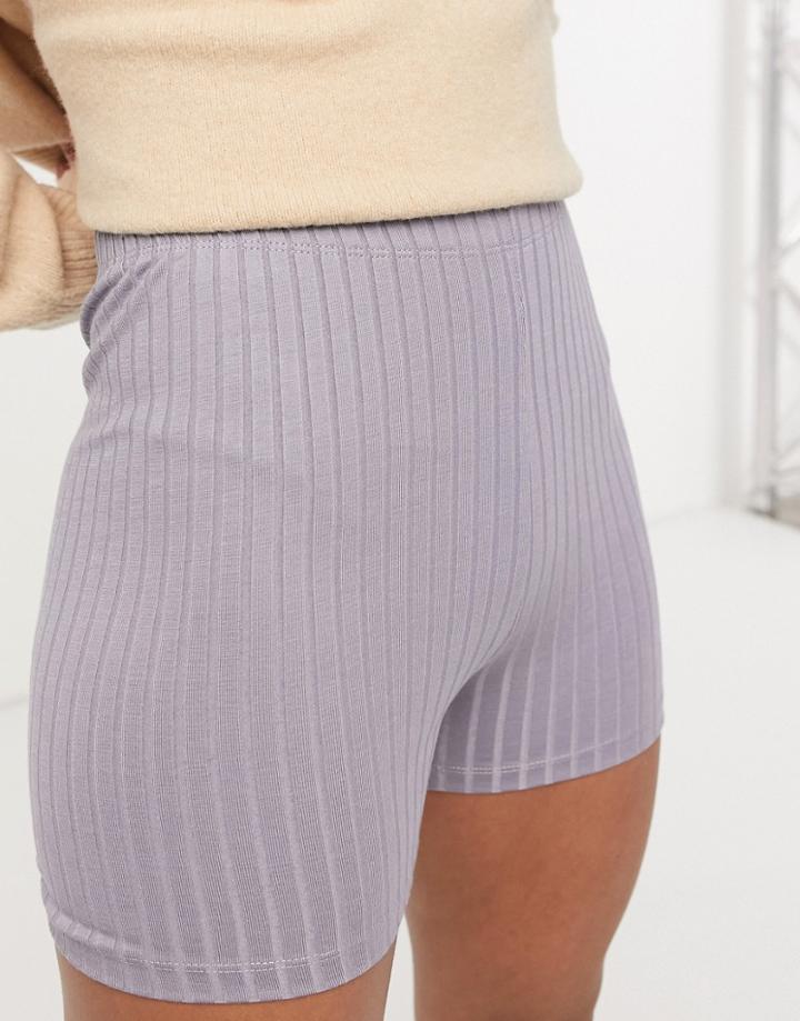 Asos 4505 Rib Booty Short-grey