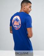 Majestic Mets Longline T-shirt Exclusive To Asos - Blue