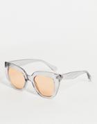 Aj Morgan Square Lens Sunglasses-grey