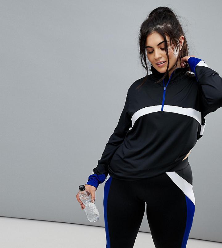 South Beach Plus Stripe Detail Track Jacket - Multi