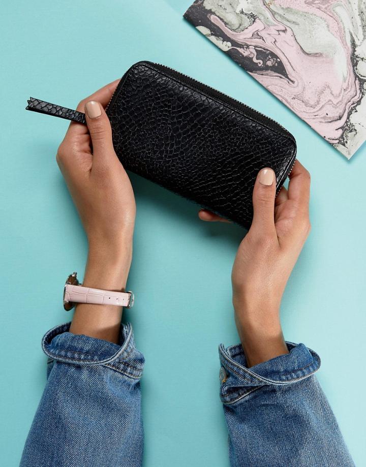 Monki Zip Through Wallet - Black