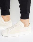 Adidas Originals Court Vantage Sneakers In Cream Bb0128 - Brown