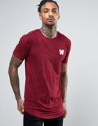 Good For Nothing T-shirt In Burgundy Suedette - Red