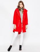 Gloverall Classic Parka - Red