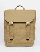Asos Backpack With Military Styling - Green