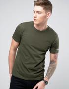 Only & Sons T-shirt With Embroidery - Green
