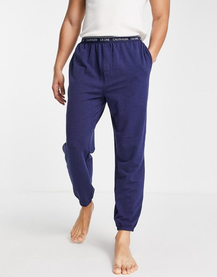 Calvin Klein Lounge Sweatpants In Blue-navy