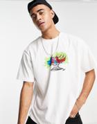 Pull & Bear Graphic Fruit Print T-shirt In White