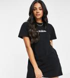 Napapijri Box Logo T-shirt Dress In Black