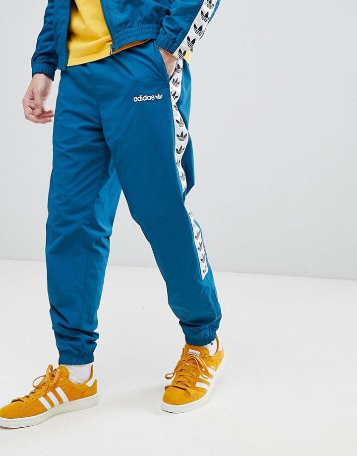 Adidas Originals Vintage Joggers With Taping In Green Ce4827 - Green