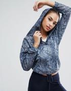 Adidas Originals Tokyo Windbreaker Jacket With Oversized Hood - Blue