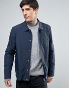 Farah Foster Nylon Shirt Jacket In Navy - Navy