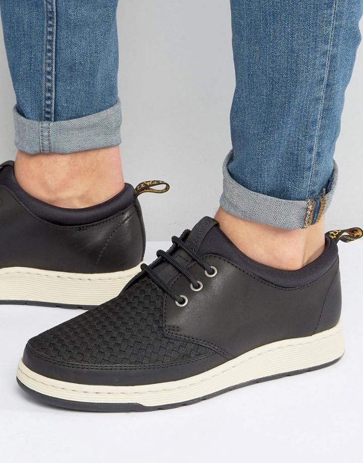 Dr Martens Solaris Woven 3 Eye Shoes - Black