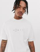 Asos White Oversized T-shirt With Chest Print - White