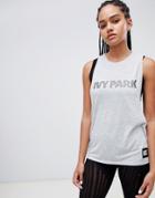 Ivy Park Logo Tank Top - Gray